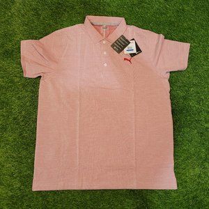 Men's Red/White XL Puma DryCel Golf Polo NEW!